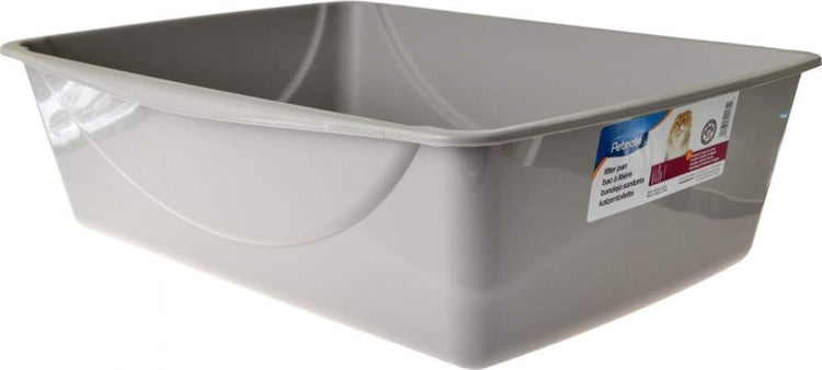 Petmate Open Cat Litter Box, Blue Mesa/Mouse Grey,M (Pack of 1), Made in USA