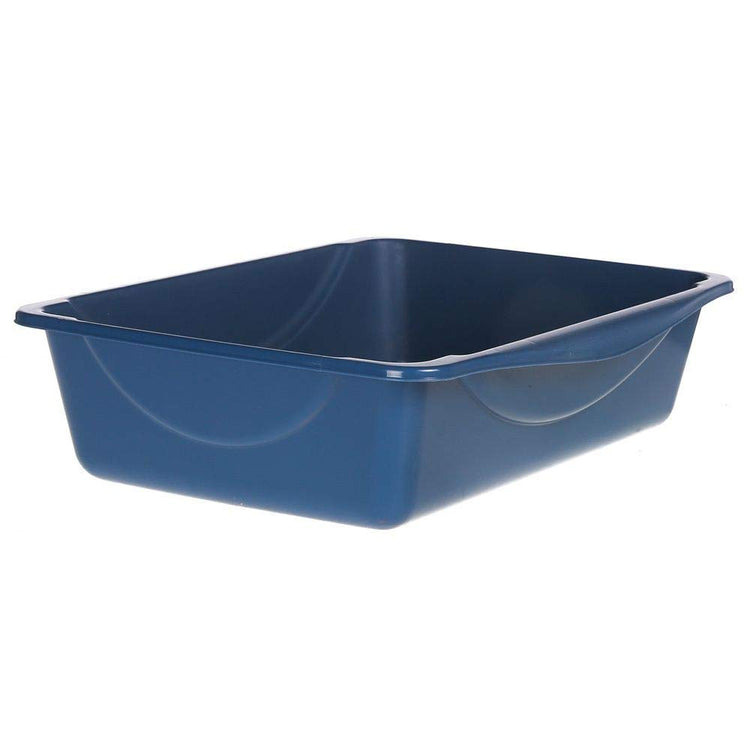 Petmate Open Cat Litter Box, Blue Mesa/Mouse Grey,M (Pack of 1), Made in USA