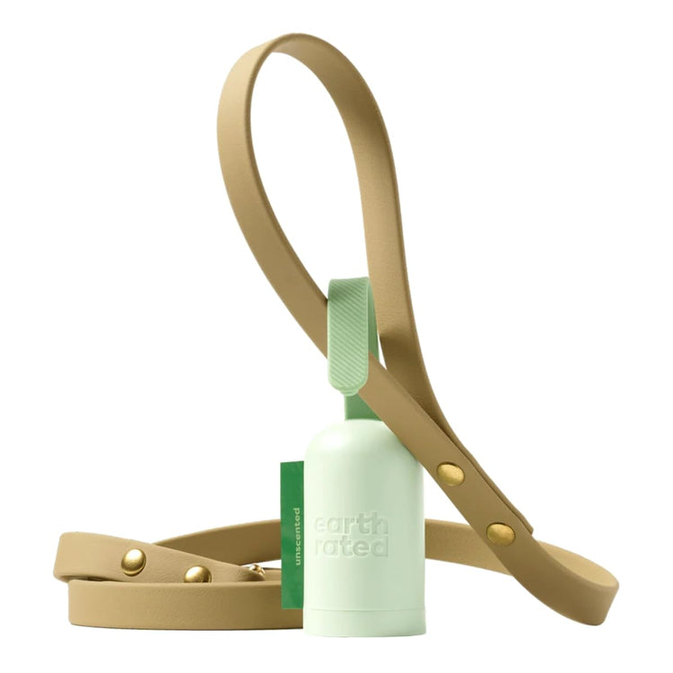 Earth Rated Dog Poop Bag Holder, Durable and Guaranteed Leakproof, Unscented, Dispenser with Starter Roll