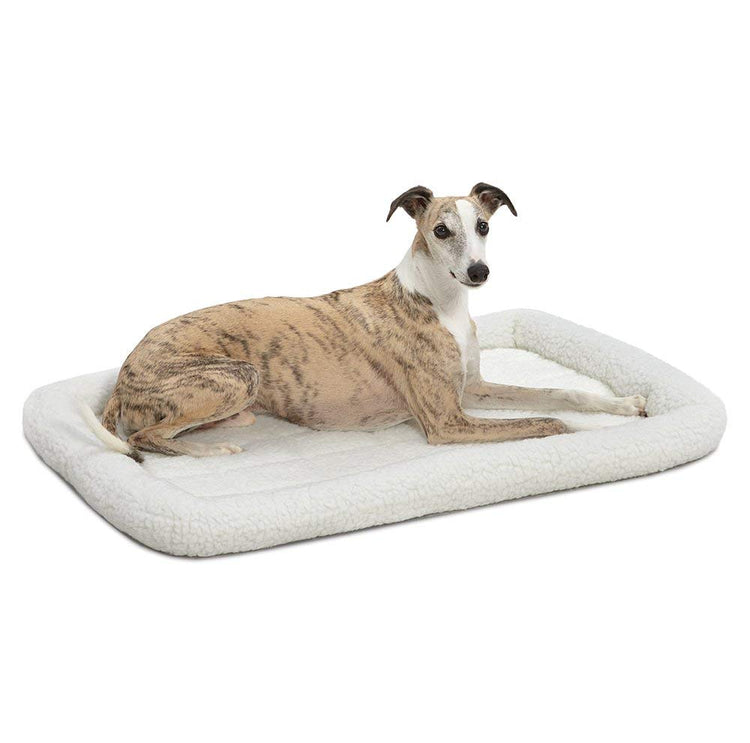 MidWest Homes for Pets QuietTime Fashion XXS Dog Bed - Pink Faux Fur Bolster, Ultra-Soft and Machine Washable, Fits 18-Inch Crates and Carriers, for Small Dogs and Cats