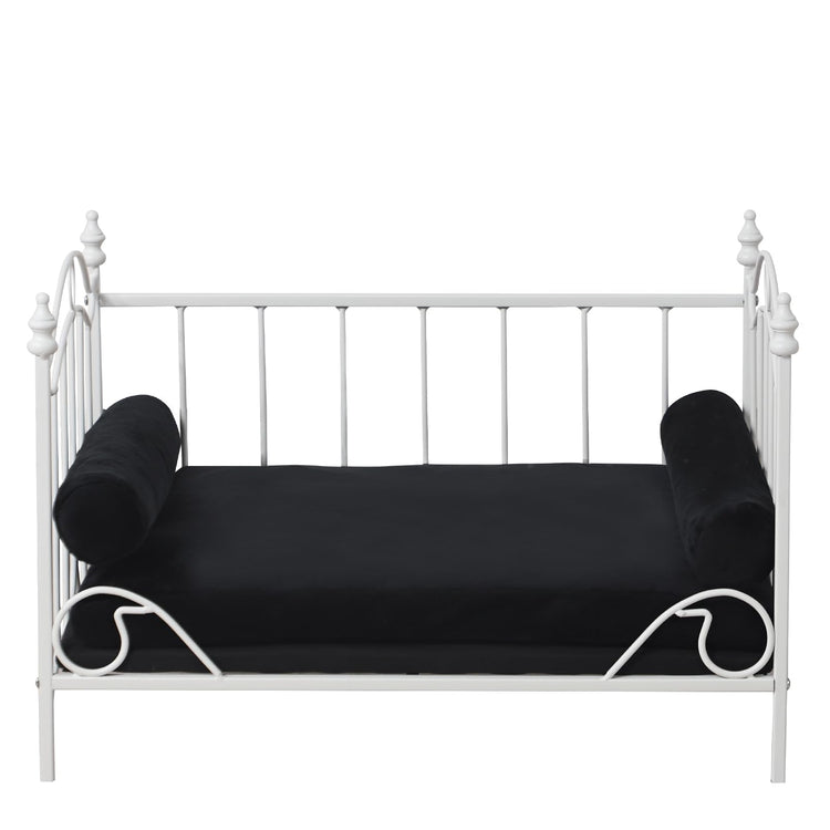 Pet Sofa Bed, Cat Bed,Dog Bed,Cat Couch,Pet Couch,Metal Frame and Detached Velvet Cushion，Cool Dog Couch for Small Cats &Dogs&Puppy Summer Using (White)