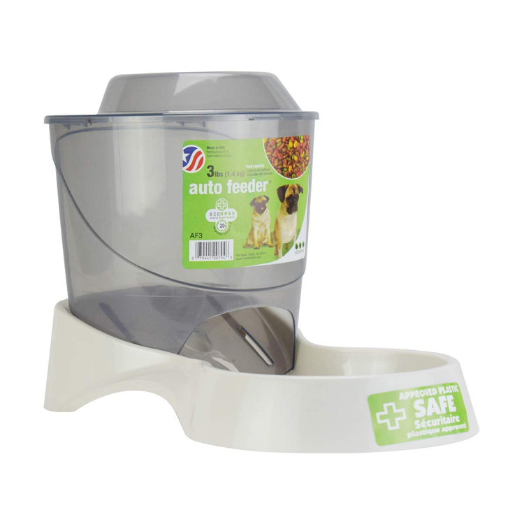Van Ness Pets Extra Small Auto Gravity Feeder, 1.5 Pound Capacity for Dogs and Cats, White