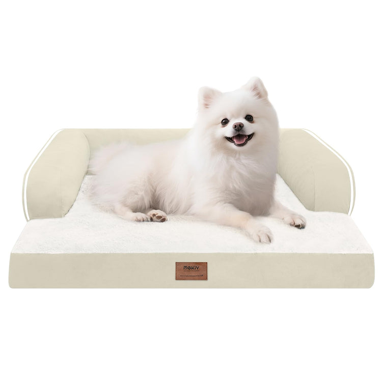 Small Dog Bed and Cat Sofa Waterproof Orthopedic Dog Beds for Small Dogs Cat Bed Comfy Pet Couch Sofa Beds with Washable Removable Cover & Non-Slip Bottom