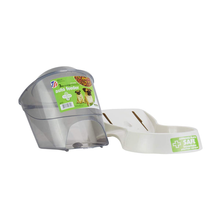 Van Ness Pets Extra Small Auto Gravity Feeder, 1.5 Pound Capacity for Dogs and Cats, White