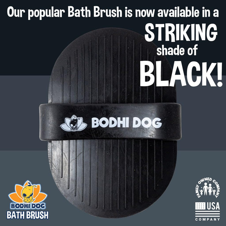 Bodhi Dog Shampoo Brush - Pet Grooming & Bath Supplies for Dogs and Cats - Bath Brush for Long & Short Hair - Premium Scrubber for Shower, Bathing & Massage (One Pack, Silver Glitter)