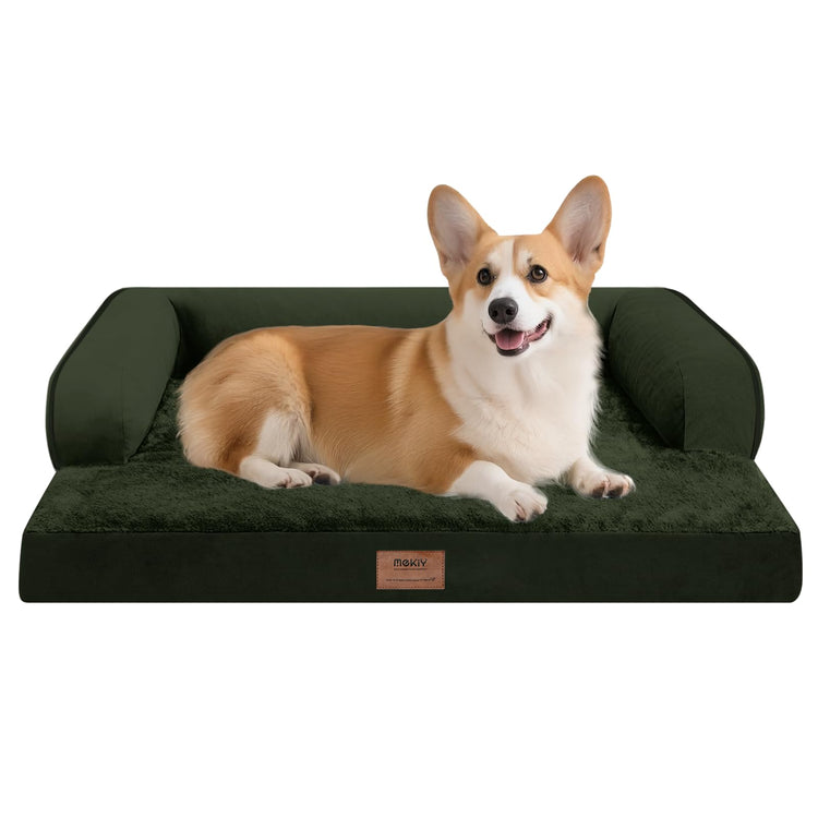 Small Dog Bed and Cat Sofa Waterproof Orthopedic Dog Beds for Small Dogs Cat Bed Comfy Pet Couch Sofa Beds with Washable Removable Cover & Non-Slip Bottom