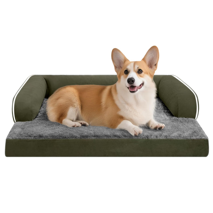 Small Dog Bed and Cat Sofa Waterproof Orthopedic Dog Beds for Small Dogs Cat Bed Comfy Pet Couch Sofa Beds with Washable Removable Cover & Non-Slip Bottom