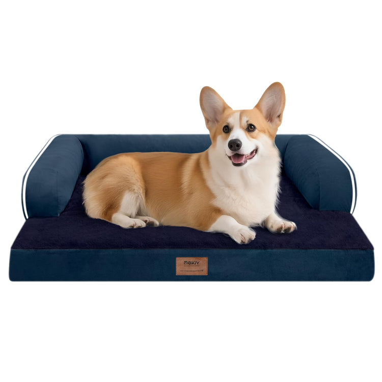 Small Dog Bed and Cat Sofa Waterproof Orthopedic Dog Beds for Small Dogs Cat Bed Comfy Pet Couch Sofa Beds with Washable Removable Cover & Non-Slip Bottom