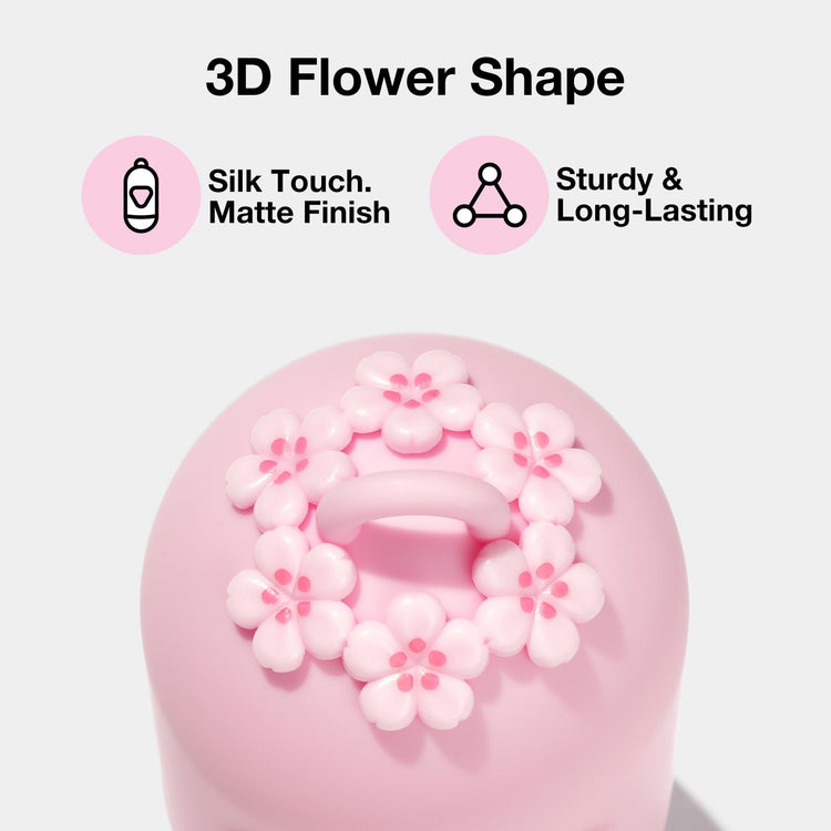 VETRESKA Dog Poop Bag Dispenser with Cherry Blossom Scented Poop Bags, Leak Proof and Extra Thick Pet Waste Bags, 1 Poop Bag Holder and 105 Bags for Dog Walking and Cats Litter, Pink