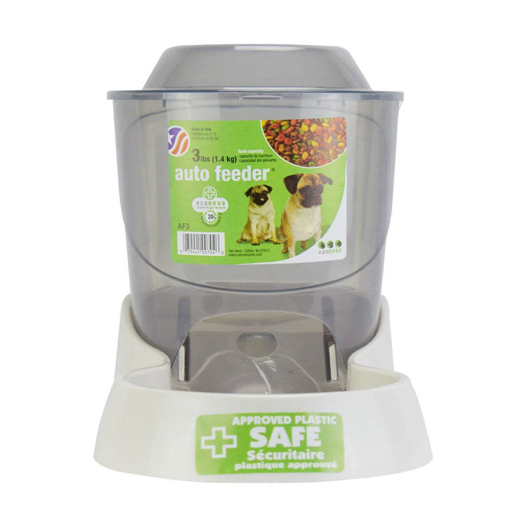 Van Ness Pets Extra Small Auto Gravity Feeder, 1.5 Pound Capacity for Dogs and Cats, White