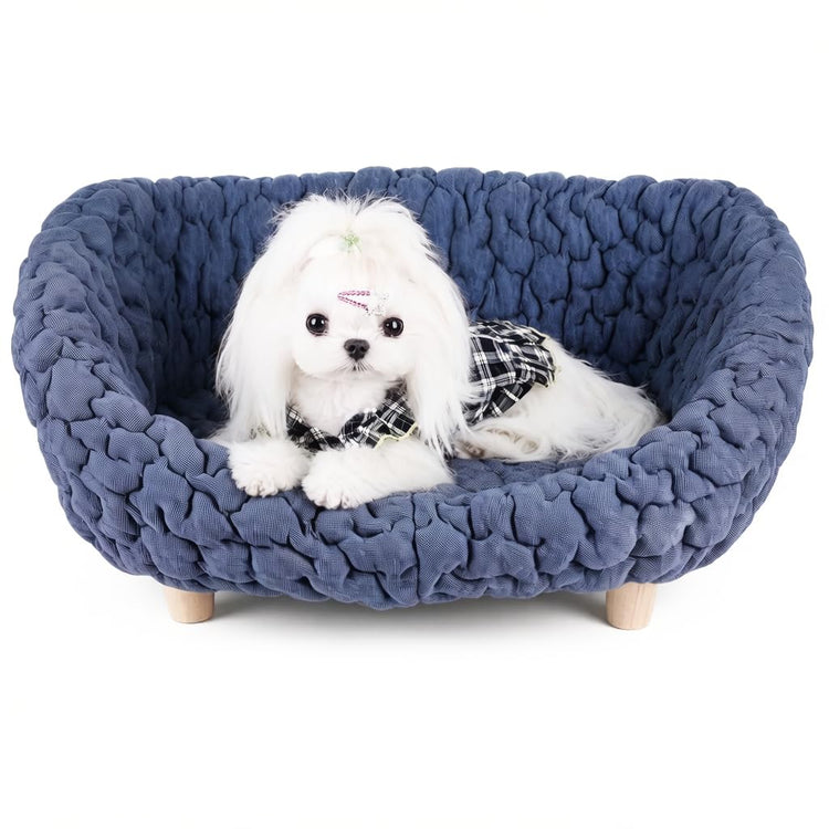 halinfer Modern Pet Sofa for Small to Medium Cats and Dogs, Up to 20 Pounds, Living Room and Bedroom Pet Furniture Bed