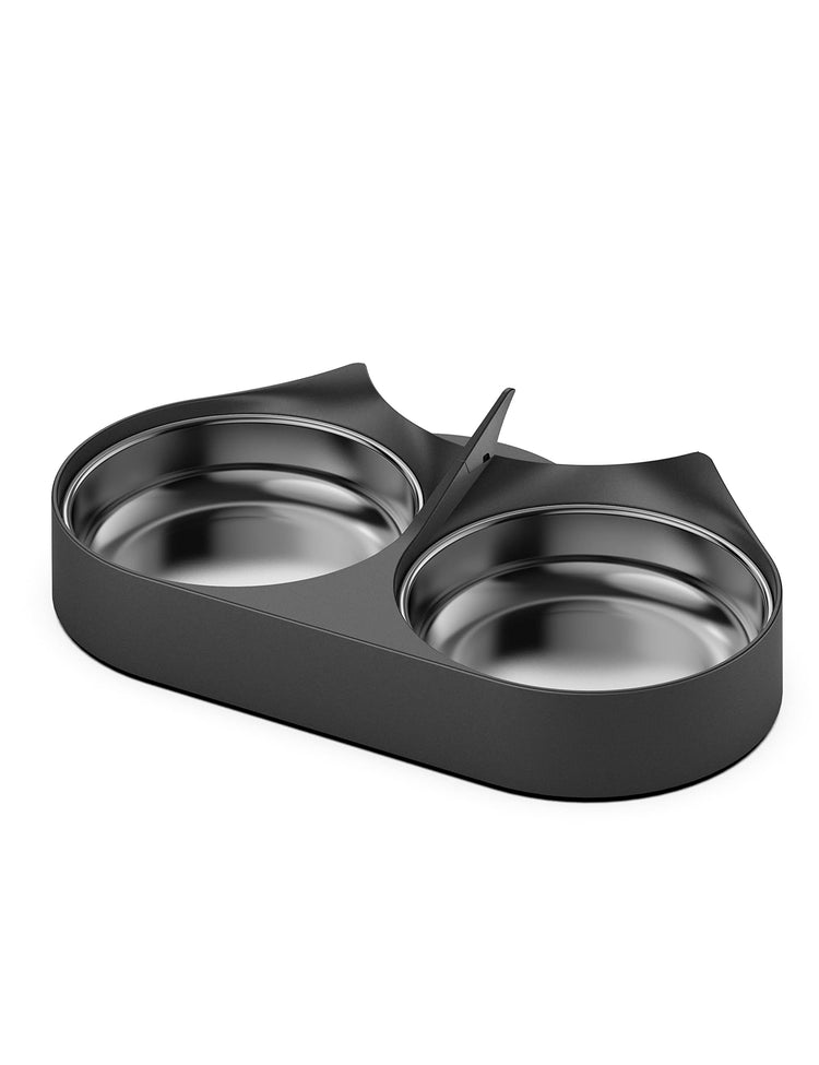 PETLIBRO Pet Food Splitter with Stainless Steel Bowls, Automatic Cat Feeder Bowls for Two Cats or Dogs, Suitable for PETLIBRO Automatic Cat Feeder PLAF005, PLAF006, PLAF103, PLAF203, White
