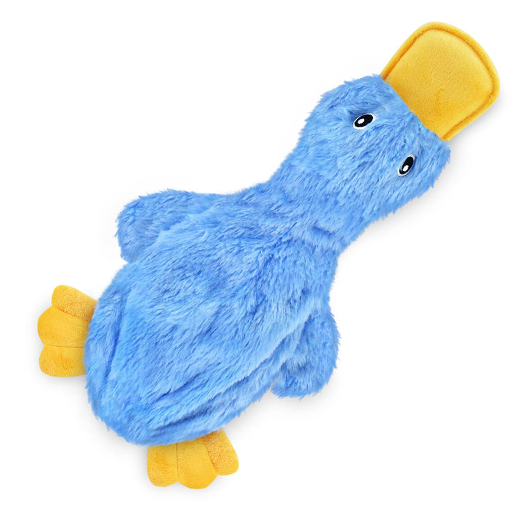 Best Pet Supplies Interactive Squeaky Dog Chew Toy, Ideal Dog Toys for Chewers, Small, Medium & Large Dogs, and Fetch Lovers - Crinkle Duck (Light Pink), Large