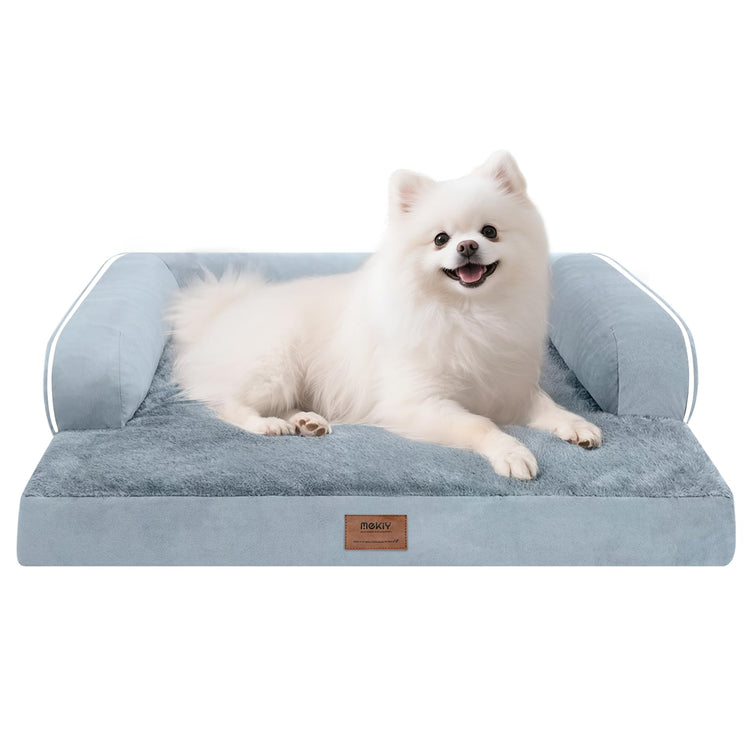 Small Dog Bed and Cat Sofa Waterproof Orthopedic Dog Beds for Small Dogs Cat Bed Comfy Pet Couch Sofa Beds with Washable Removable Cover & Non-Slip Bottom