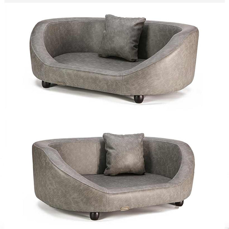 Pet Sofa Bed, No Hair Sticking Pet Bed, Removable Mattress Dog Bed/cat Bed, Solid Wood Elevated Pet Bed, Pet Furniture Dog Sofa Bed(48x33.8x14.5in/122x86x37cm)