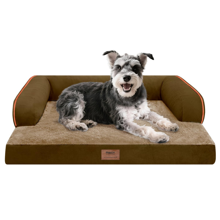 Small Dog Bed and Cat Sofa Waterproof Orthopedic Dog Beds for Small Dogs Cat Bed Comfy Pet Couch Sofa Beds with Washable Removable Cover & Non-Slip Bottom