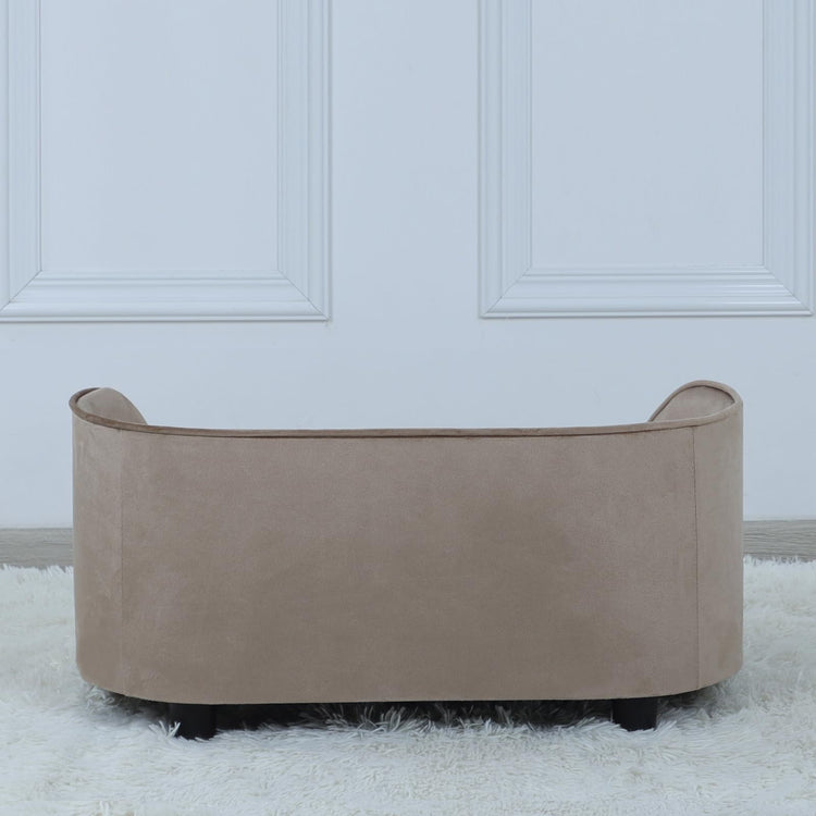 Pet Sofa Bed,Cat Sofa Couch,Small Dog Beds,Pet Sof Couch, Cat Beds,Wooden Frame and Velvet Fabric and Washable Cushion,Comfy Dog Couch for for Small Dogs &Cats&Puppy (Green)