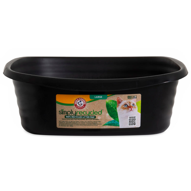Arm & Hammer Large Sifting Litter Box Scoop Free Cat Litter Tray with Microban, Made in USA