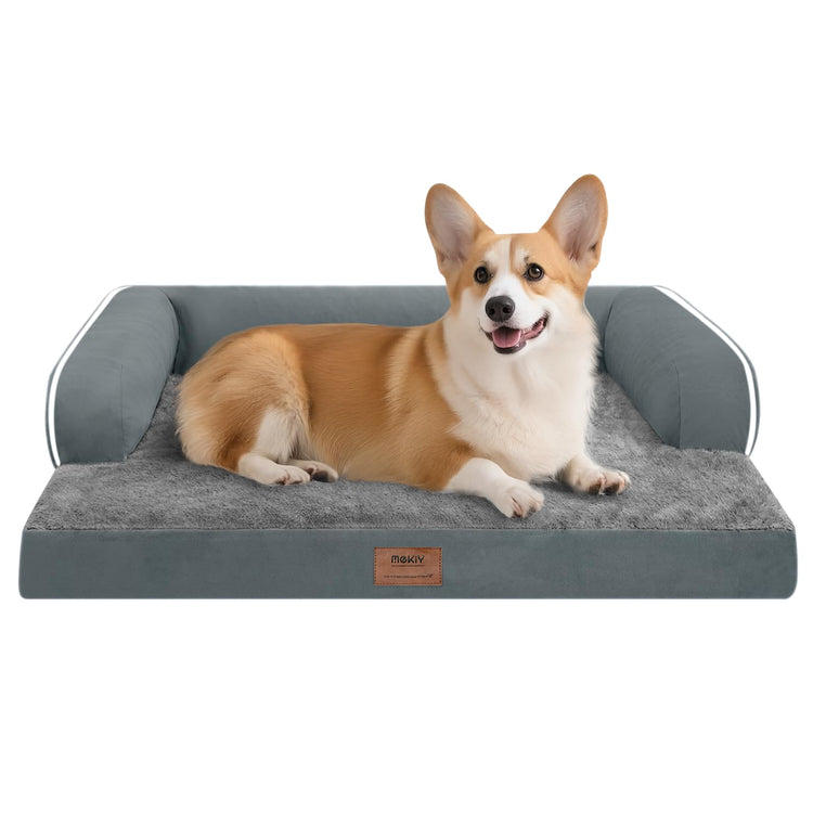 Small Dog Bed and Cat Sofa Waterproof Orthopedic Dog Beds for Small Dogs Cat Bed Comfy Pet Couch Sofa Beds with Washable Removable Cover & Non-Slip Bottom
