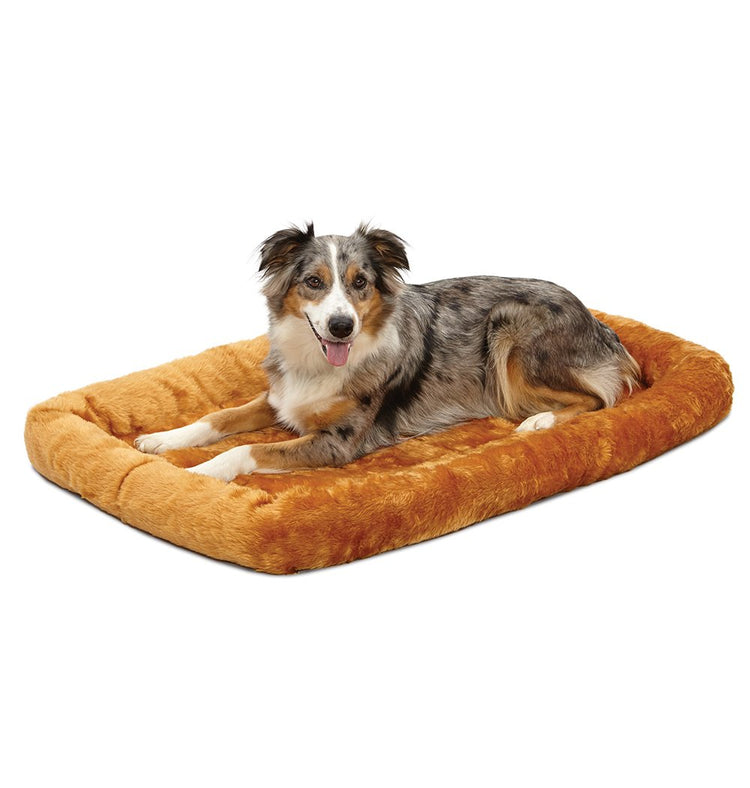 MidWest Homes for Pets QuietTime Fashion XXS Dog Bed - Pink Faux Fur Bolster, Ultra-Soft and Machine Washable, Fits 18-Inch Crates and Carriers, for Small Dogs and Cats