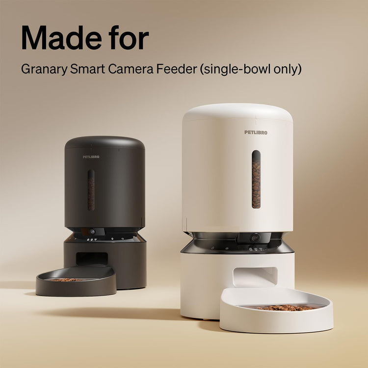 PETLIBRO Automatic Cat Feeder with Camera, 1080P HD & Night Vision, 5GHz/2.4GHz WiFi & Cam Smart Pet Feeder with App Control, 2-Way Audio, Motion Alerts for Cats & Dogs, Stainless Steel Single Tray