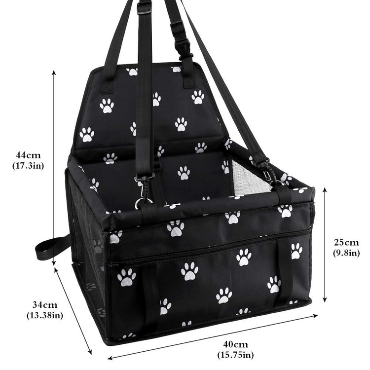 Myuilor Pet Dog Car Booster Seat Carrier,Portable Foldable Carrier with Seat Belt for Dog Cat up to 30lbs …