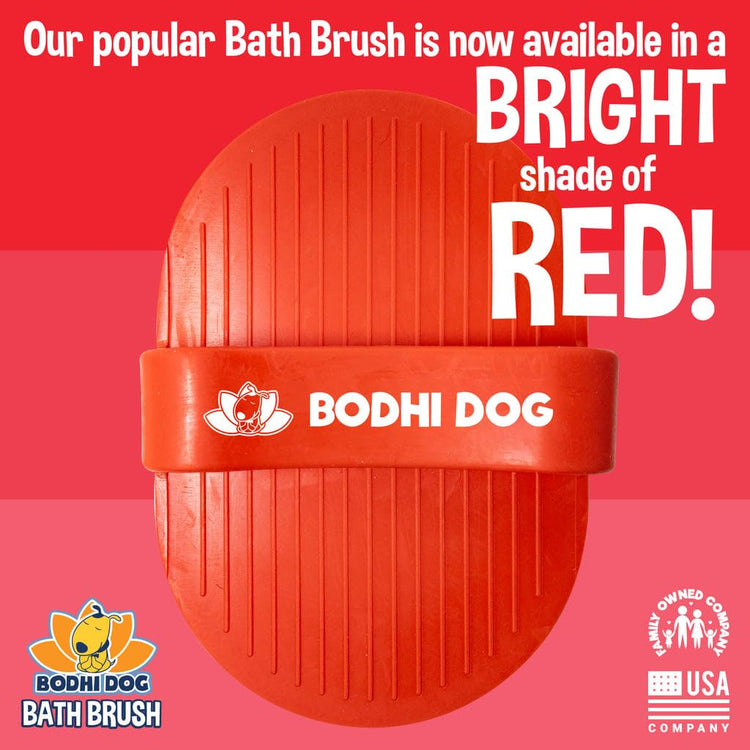 Bodhi Dog Shampoo Brush - Pet Grooming & Bath Supplies for Dogs and Cats - Bath Brush for Long & Short Hair - Premium Scrubber for Shower, Bathing & Massage (One Pack, Silver Glitter)