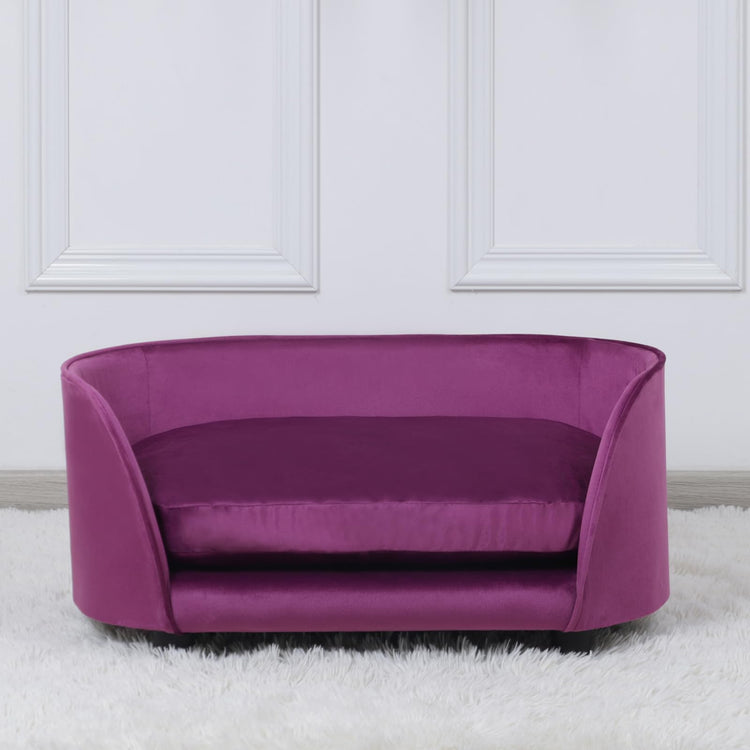 Pet Sofa Bed,Cat Sofa Couch,Small Dog Beds,Pet Sof Couch, Cat Beds,Wooden Frame and Velvet Fabric and Washable Cushion,Comfy Dog Couch for for Small Dogs &Cats&Puppy (Green)