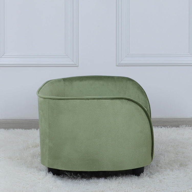 Pet Sofa Bed,Cat Sofa Couch,Small Dog Beds,Pet Sof Couch, Cat Beds,Wooden Frame and Velvet Fabric and Washable Cushion,Comfy Dog Couch for for Small Dogs &Cats&Puppy (Green)