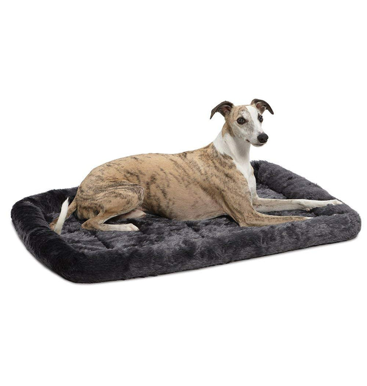 MidWest Homes for Pets QuietTime Fashion XXS Dog Bed - Pink Faux Fur Bolster, Ultra-Soft and Machine Washable, Fits 18-Inch Crates and Carriers, for Small Dogs and Cats