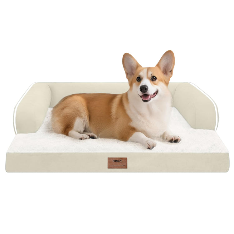 Small Dog Bed and Cat Sofa Waterproof Orthopedic Dog Beds for Small Dogs Cat Bed Comfy Pet Couch Sofa Beds with Washable Removable Cover & Non-Slip Bottom