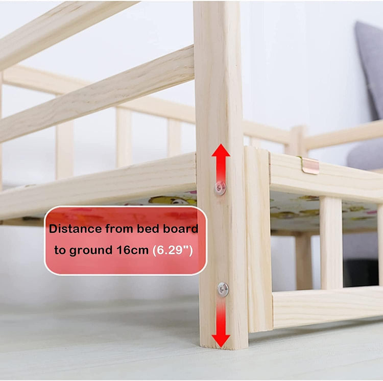 Dog Bed Wooden Dog Bed Eevated Pet Bed Pet Sofa Bed Couch Washable Pet cot Couch Dog Kennel Furniture for Small Medium Pets & Cats for Dogs Pet Cat ()
