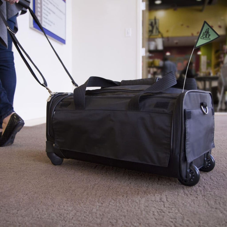 Sherpa Delta Airlines Travel Pet Carrier, Airline Approved & Guaranteed On Board - Black, Medium