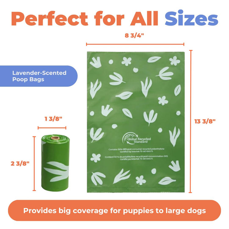 Best Pet Supplies Dog Poop Bags for Waste Refuse Cleanup, Doggy Roll Replacements for Outdoor Puppy Walking and Travel, Leak Proof and Tear Resistant, Thick Plastic - Assorted, 150 Bags
