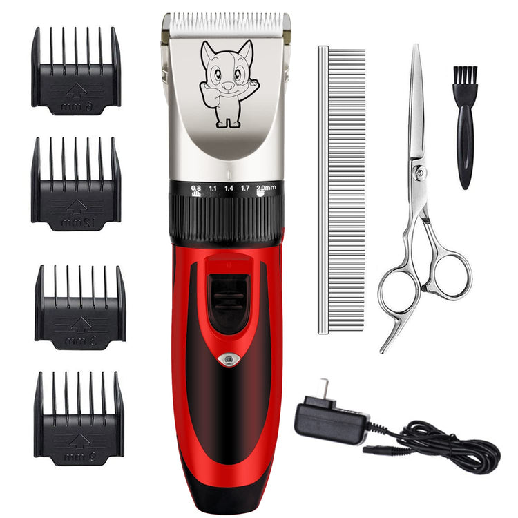Highdas Dog Clippers for Grooming Low Noise, Cordless Electric Dog Grooming Kit Clippers Rechargeable, Quiet Dog Shaver, Pet Hair Trimmer Kit for Dogs & Cats (Gold)