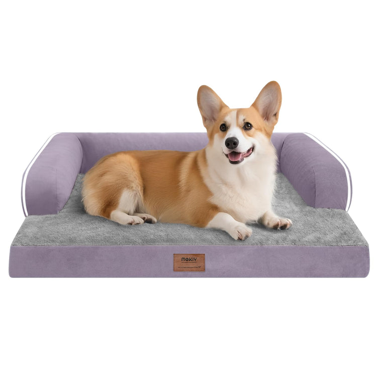 Small Dog Bed and Cat Sofa Waterproof Orthopedic Dog Beds for Small Dogs Cat Bed Comfy Pet Couch Sofa Beds with Washable Removable Cover & Non-Slip Bottom