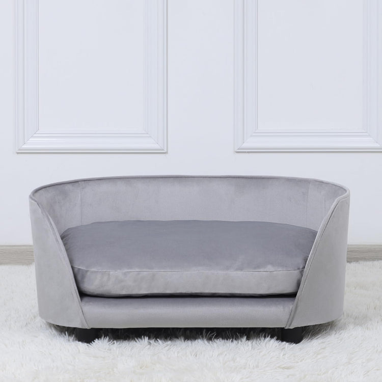 Pet Sofa Bed,Cat Sofa Couch,Small Dog Beds,Pet Sof Couch, Cat Beds,Wooden Frame and Velvet Fabric and Washable Cushion,Comfy Dog Couch for for Small Dogs &Cats&Puppy (Green)