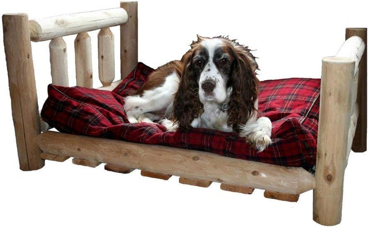 Lakeland Mills Pet Bed, Medium: 40 L x 30 W x 20 H (30 lbs.), Brown