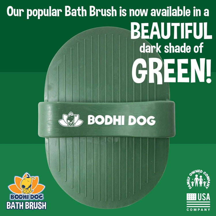 Bodhi Dog Shampoo Brush - Pet Grooming & Bath Supplies for Dogs and Cats - Bath Brush for Long & Short Hair - Premium Scrubber for Shower, Bathing & Massage (One Pack, Silver Glitter)