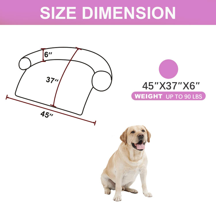 Calming Dogs/Cats Bed Mats, Dog Pad Washable Removable Couch Cover, Plush Long Fur Mat for Pets, Waterproof Lining, Perfect for Small, Medium and Large Dogs and Cats (Gradient Gray, 36"x31")