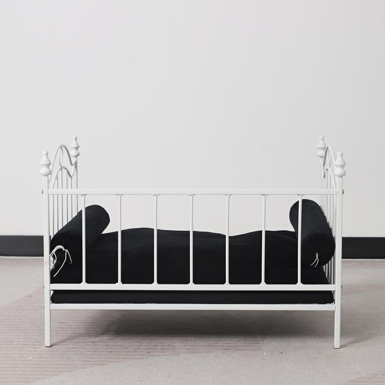Pet Sofa Bed, Cat Bed,Dog Bed,Cat Couch,Pet Couch,Metal Frame and Detached Velvet Cushion，Cool Dog Couch for Small Cats &Dogs&Puppy Summer Using (White)