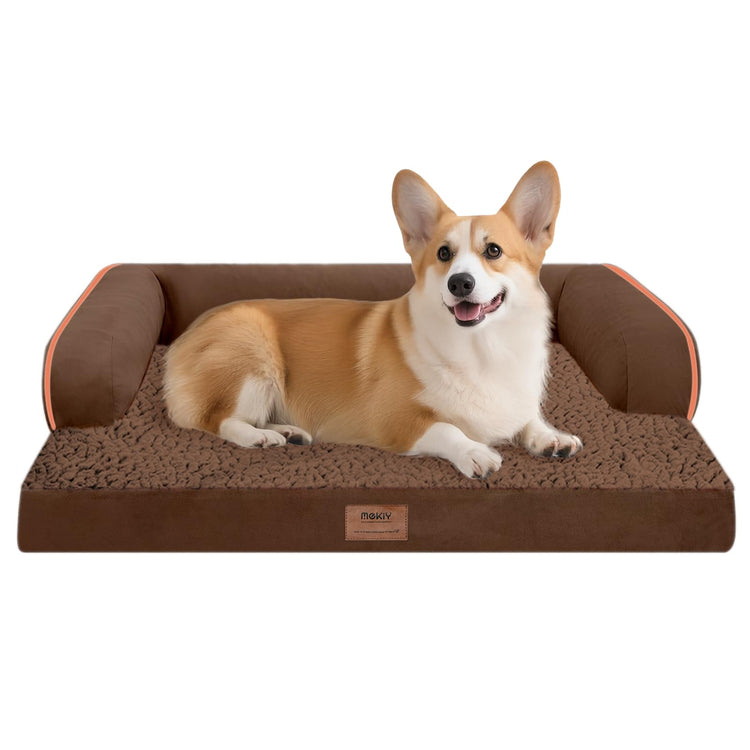 Small Dog Bed and Cat Sofa Waterproof Orthopedic Dog Beds for Small Dogs Cat Bed Comfy Pet Couch Sofa Beds with Washable Removable Cover & Non-Slip Bottom