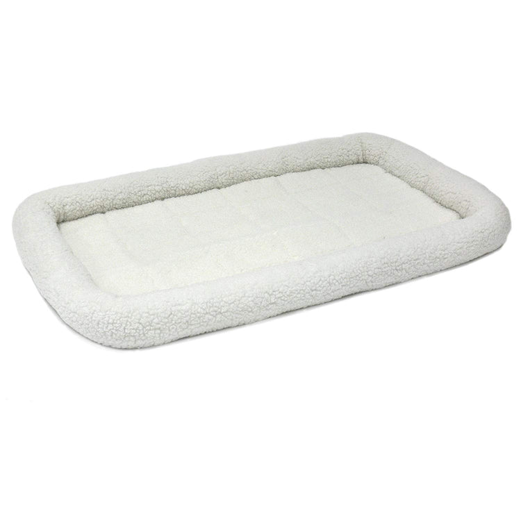 MidWest Homes for Pets QuietTime Fashion XXS Dog Bed - Pink Faux Fur Bolster, Ultra-Soft and Machine Washable, Fits 18-Inch Crates and Carriers, for Small Dogs and Cats