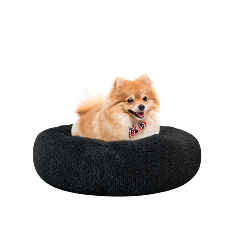 Dog Bed for Small Medium Large Dogs Cats, 20 inch Calming Washable-Round Cozy Soft Pet Bed for Puppy and Kitten with Slip-Resistant Bottom