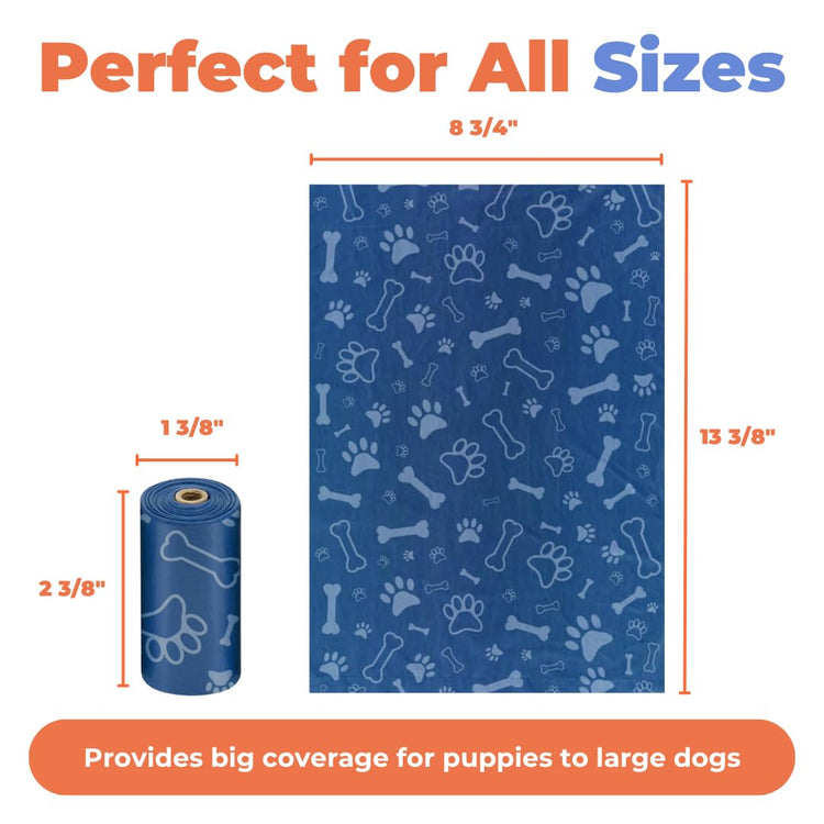 Best Pet Supplies Dog Poop Bags for Waste Refuse Cleanup, Doggy Roll Replacements for Outdoor Puppy Walking and Travel, Leak Proof and Tear Resistant, Thick Plastic - Assorted, 150 Bags