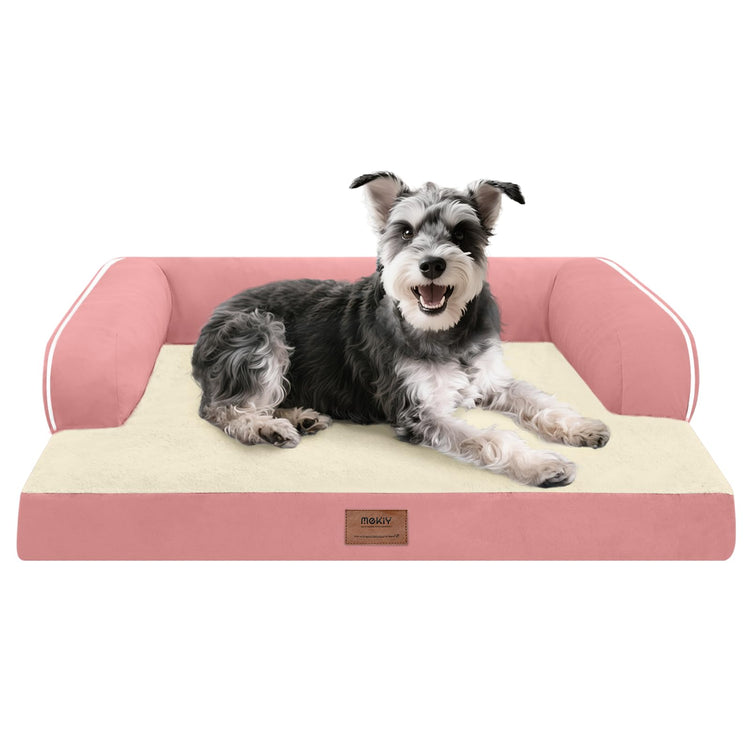 Small Dog Bed and Cat Sofa Waterproof Orthopedic Dog Beds for Small Dogs Cat Bed Comfy Pet Couch Sofa Beds with Washable Removable Cover & Non-Slip Bottom