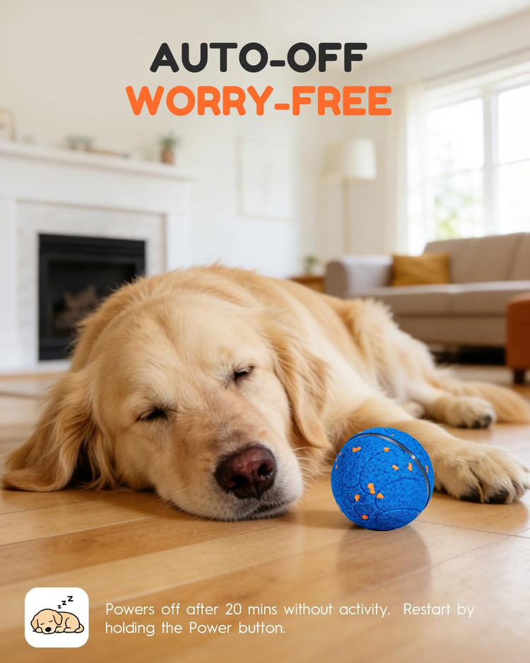 osou Smart Interactive Dog Toys, Automatic Moving Rolling Bouncing Dog Ball for Medium & Large Dog Breeds, E-TPU Durable & Waterproof, with Irregular Motion to Encourage Active Play