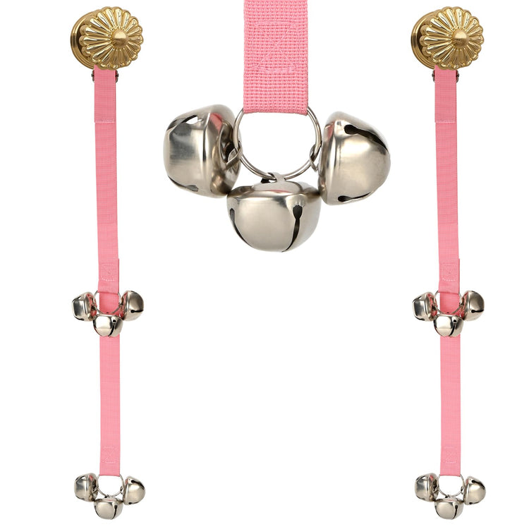 Luckyiren Upgraded Puppy Bells Dog Doorbells for Door Knob/Potty Training/Go Outside-Dog Bells for Puppies Dogs Doggy Doggie Pooch Pet Cat for Dog Lovers-Premium Quality-3 Snaps for Length Adjustment