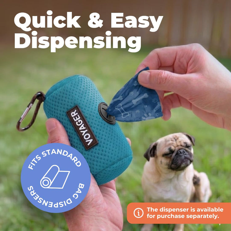 Best Pet Supplies Dog Poop Bags for Waste Refuse Cleanup, Doggy Roll Replacements for Outdoor Puppy Walking and Travel, Leak Proof and Tear Resistant, Thick Plastic - Assorted, 150 Bags