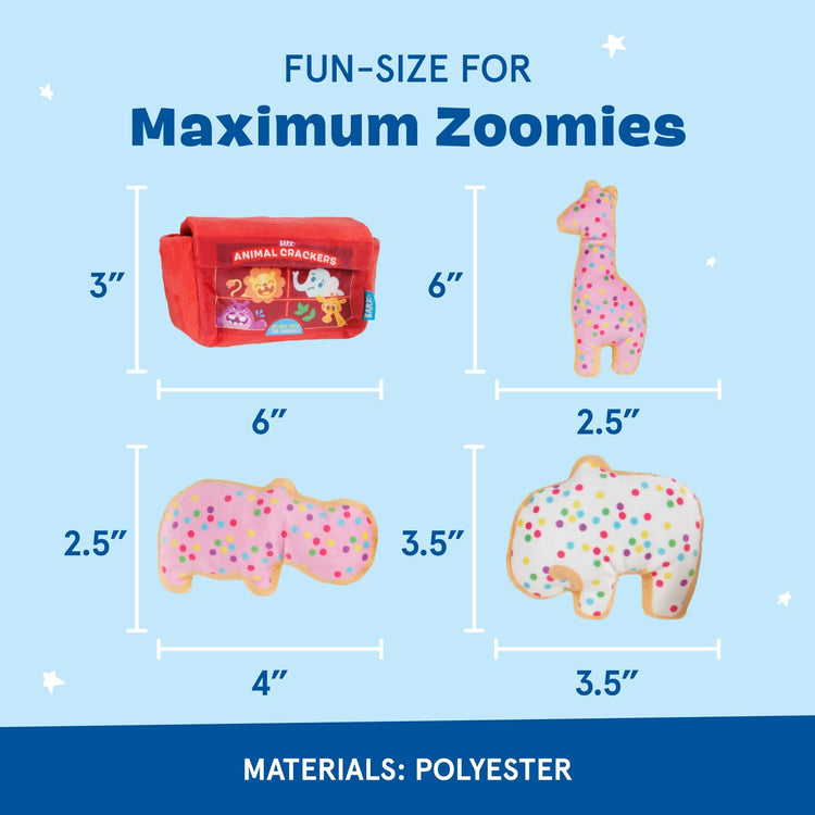 Barkbox Dog Toys – Barker’s Dozen Donuts Plush 4 in 1 Multi Part Interactive Dog Toy for Dogs & Puppies – Small